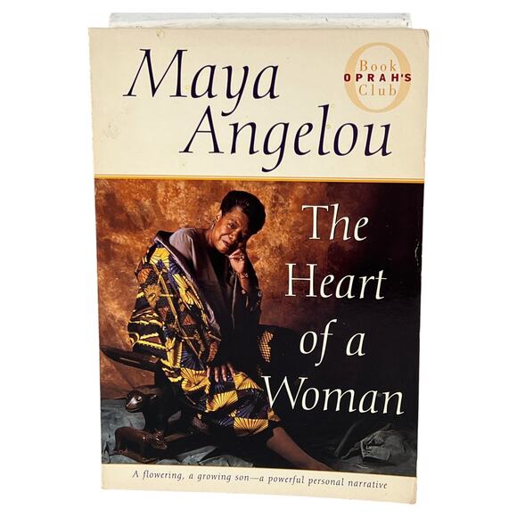 The Heart of a Woman Maya Angelou Paperback Deckle Edge 1981 Memoir of Strength - Picture 1 of 12